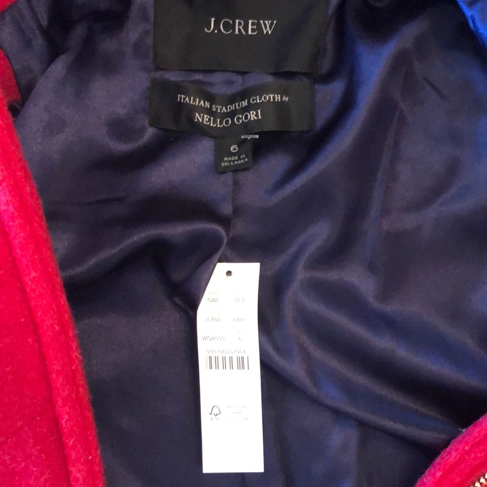 Red jcrew parka